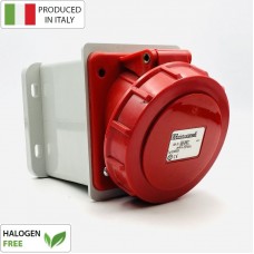 Βιομηχανική Πρίζα Θηλυκή 32A 5P 400V Κόκκινο IP67 EC690591D